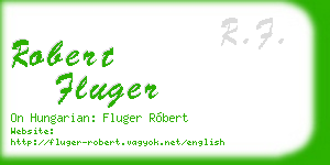 robert fluger business card